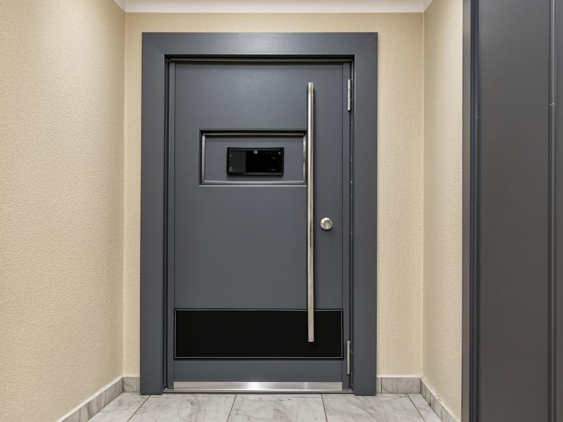 Porta blindata dopo l'intervento